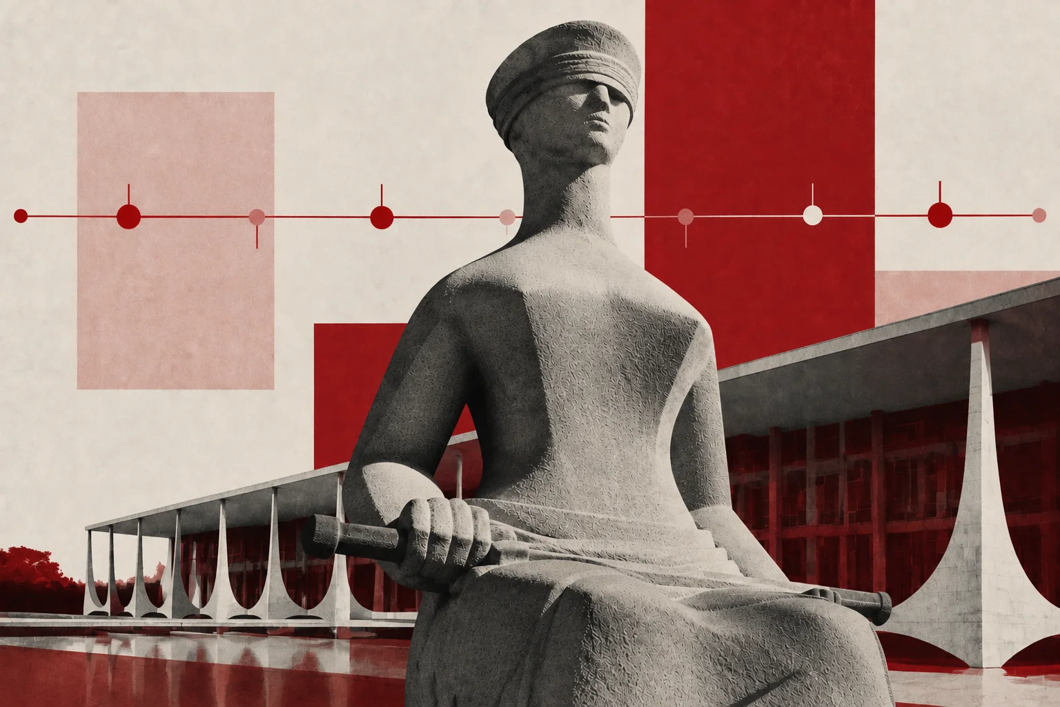 Linha do tempo visual da crise no STF ligada ao Caso Master